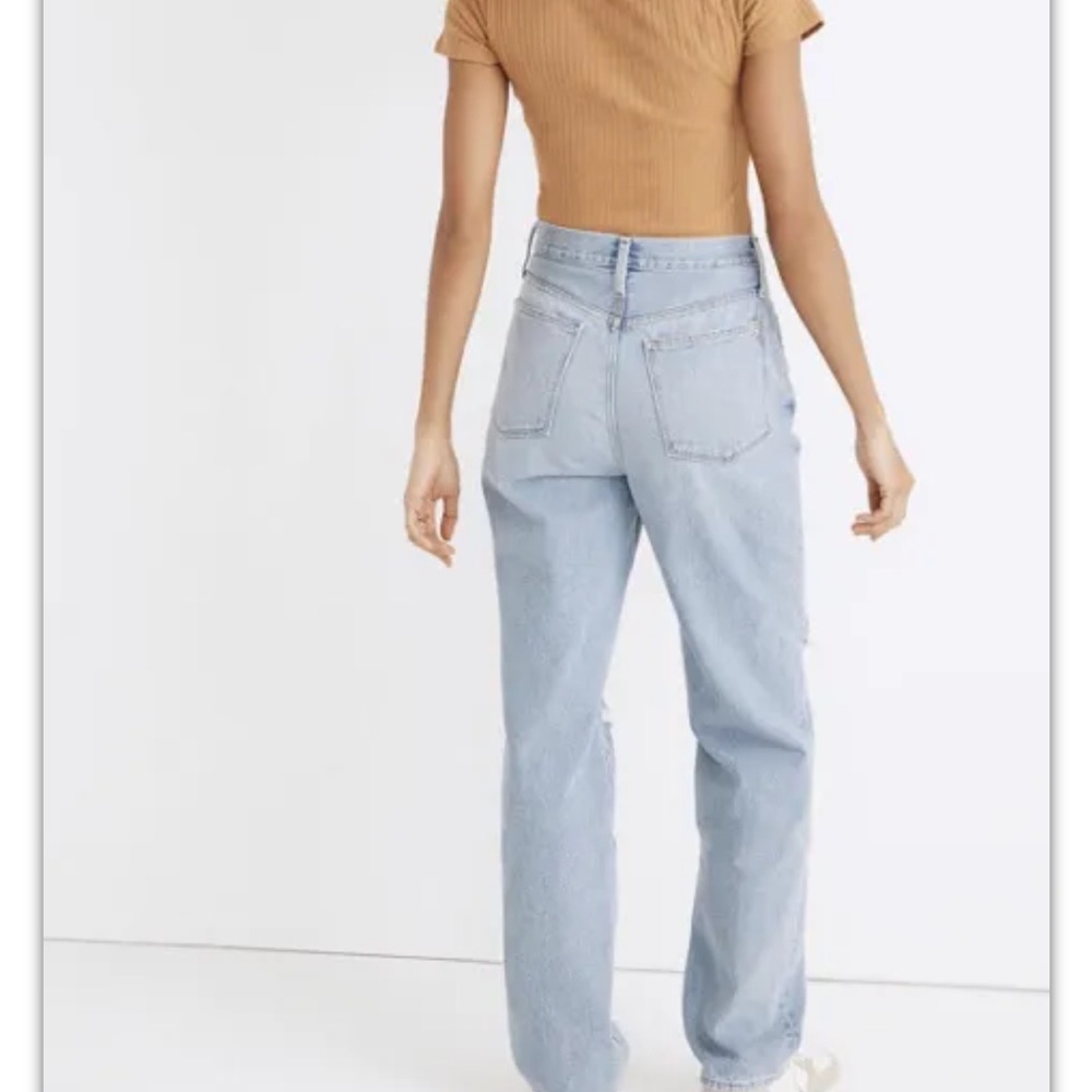 MADEWELL Baggy Straight Jeans in Earlhurst Wash: Ripped Edition nd550 - Picture 2 of 11